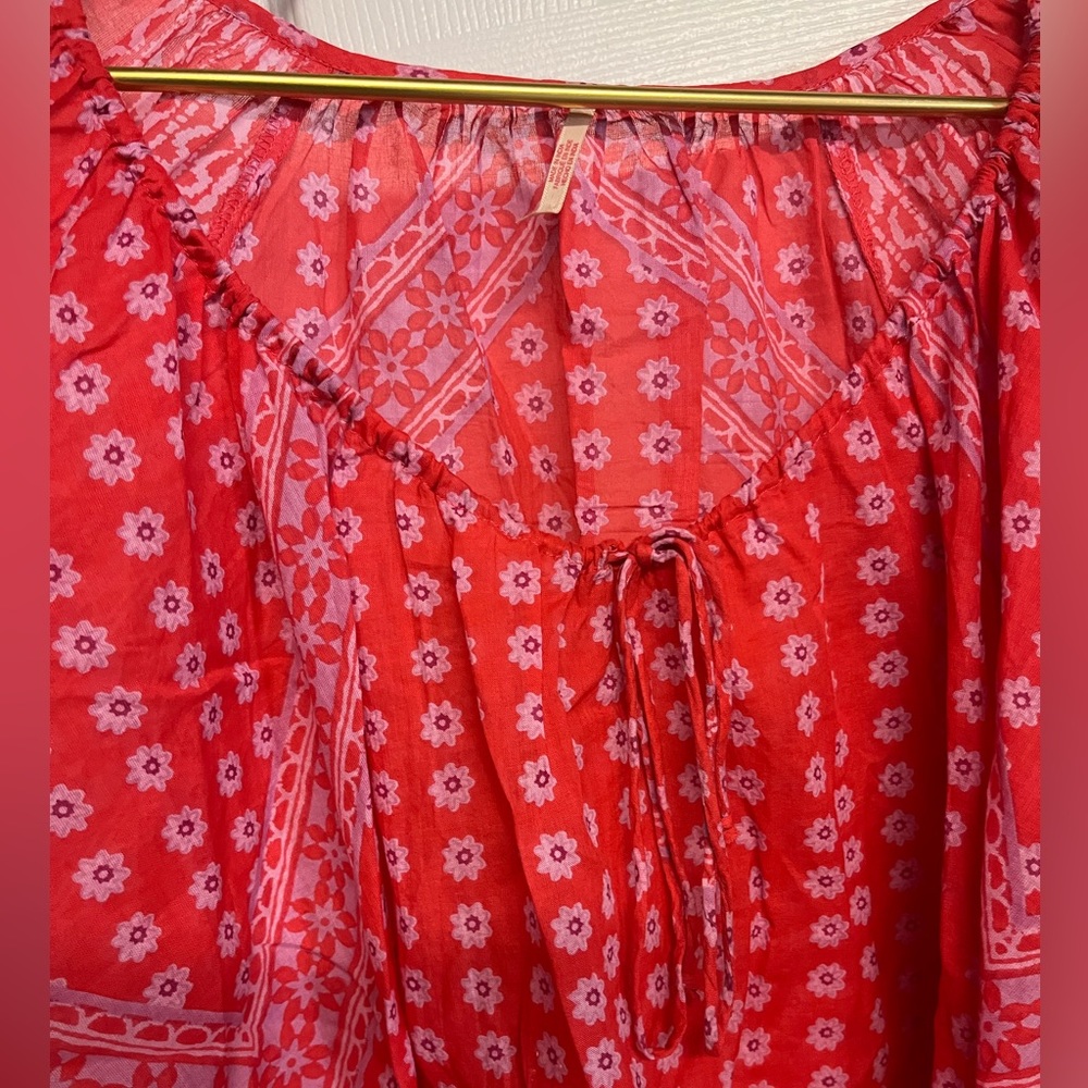 Free people tunic size S|P elastic wrist and draw front - Picture 3 of 6
